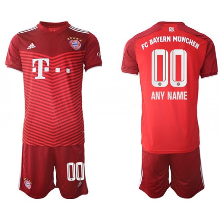 Men's FC Bayern Munchen Custom Red Home Soccer Jersey Suit