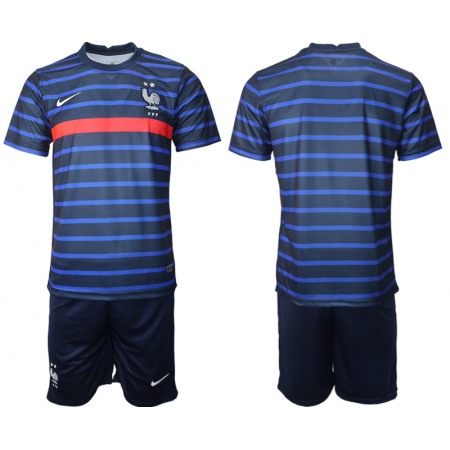 Men's France National Team Custom Navy Home Jersey Suit