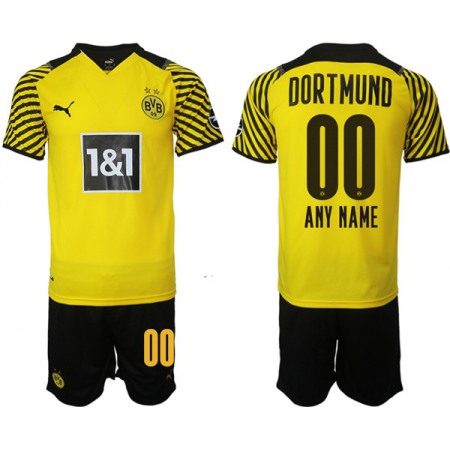 Men's Borussia Dortmund Custom Yellow Home Soccer Jersey Suit