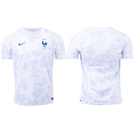 Men's France Blank 2022 White Soccer T-Shirt