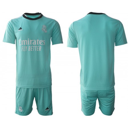 Men's Real Madrid 2021/22 Teal Away Soccer Jersey Suit