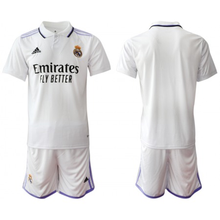 Men's Real Madrid Blank 22/23 White Home Soccer Jersey Suit