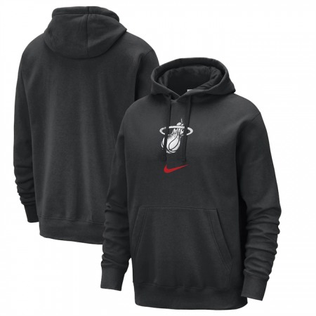 Men's Miami Heat Black 2023/24 City Edition Essential Club Pullover Hoodie