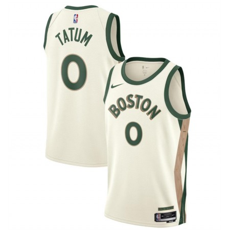 Youth Boston Celtics #0 Jayson Tatum White 2023/24 City Edition Stitched Jersey