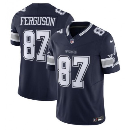 Men's Dallas Cowboys #87 Jake Ferguson Navy 2023 F.U.S.E. Vapor Untouchable Limited Stitched Football Jersey