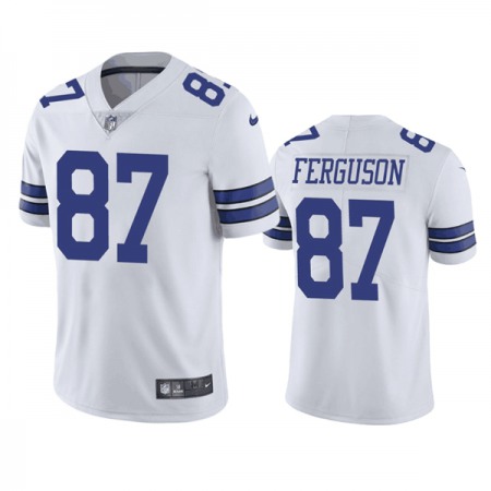 Men's Dallas Cowboys #87 Jake Ferguson White Vapor Untouchable Limited Stitched Football Jersey
