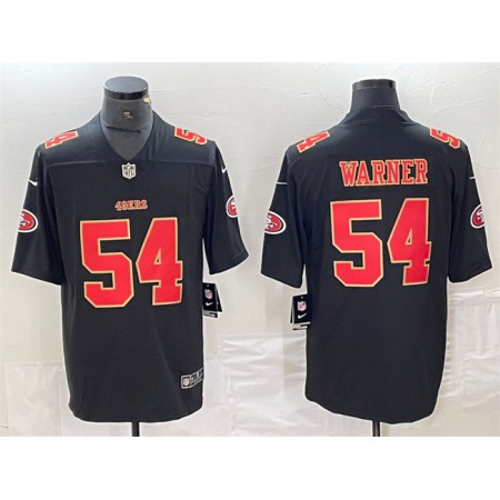 Men's San Francisco 49ers #54 Fred Warner Black Vapor Untouchable Limited Stitched Jersey