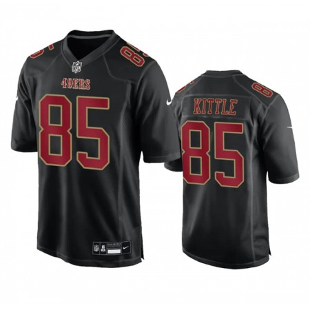 Men's San Francisco 49ers #85 George Kittle Black Fashion Limited Stitched Football Game Jersey