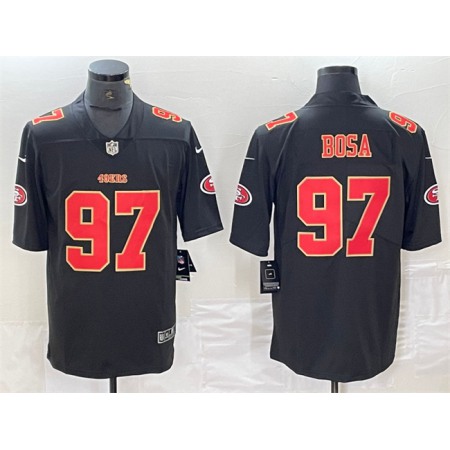 Men's San Francisco 49ers #97 Nick Bosa Black Vapor Untouchable Limited Stitched Jersey