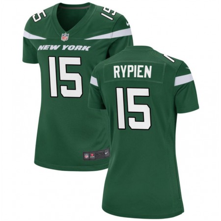 Women's New York Jets #15 Brett Rypien Green Stitched Football Jersey(Run Small)