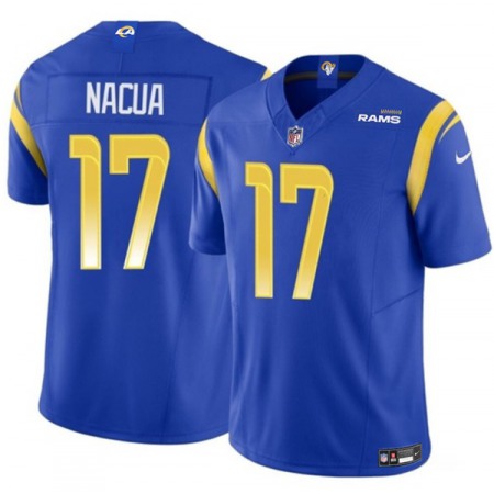 Youth Los Angeles Rams #17 Puka Nacua Blue 2023 F.U.S.E Vapor Untouchable Limited Stitched Jersey