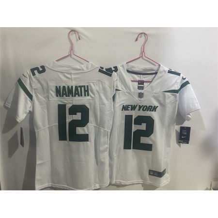 Youth New York Jets #12 Joe Namath White Vapor Untouchable Limited Stitched Jersey