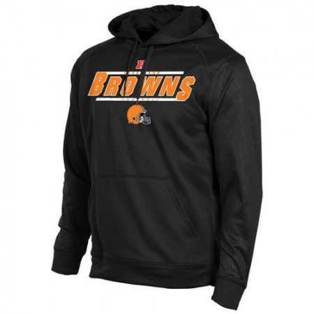 Cleveland Browns Historic Logo Majestic Synthetic Hoodie Sweatshirt Black