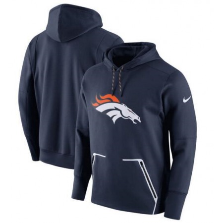 Men's Nike Denver Broncos Navy Champ Drive Vapor Speed Pullover Hoodie