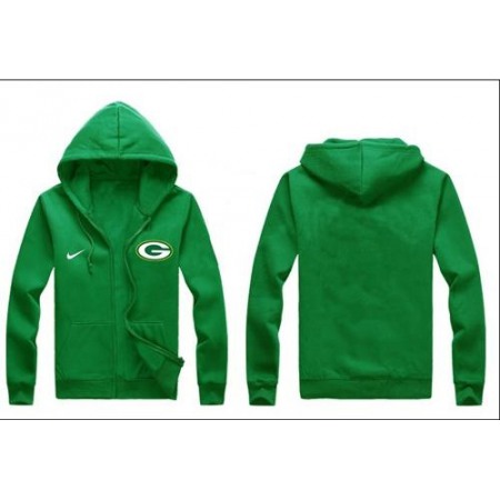 Nike Green Bay Packers Authentic Logo Hoodie Green