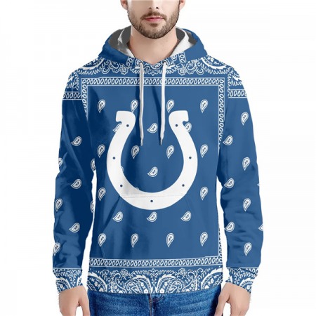 Men's Indianapolis Colts Blue Pullover Hoodie