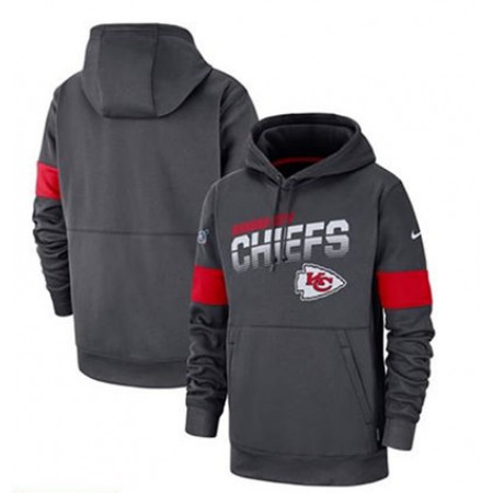 Men's Kansas City Chiefs 2019 Grey 100th Season Pullover Hoodie