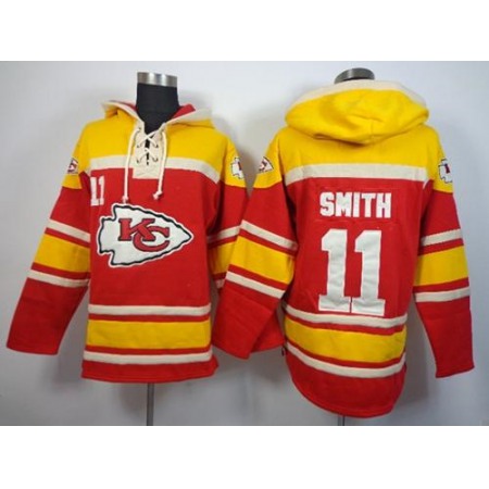 Nike Chiefs #11 Alex Smith Red Sawyer Hoodie Sweatshirt NFL Hoodie