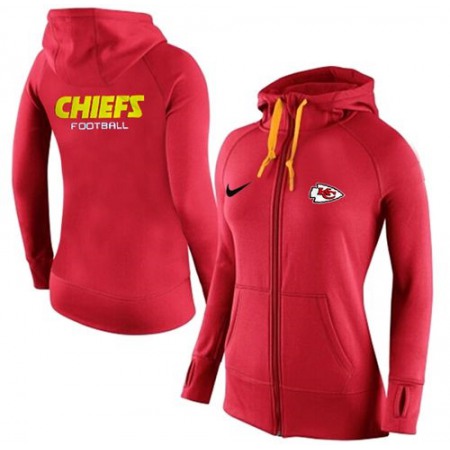 Women's Nike Kansas City Chiefs Full-Zip Performance Hoodie Red