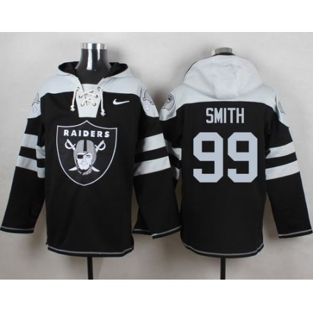 Nike Raiders #99 Aldon Smith Black Player Pullover NFL Hoodie