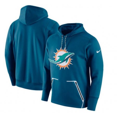 Men's Nike Miami Dolphins Aqua Champ Drive Vapor Speed Pullover Hoodie