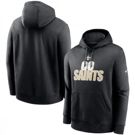 Men's New Orleans Saints Black Fan Gear Local Club Pullover Hoodie