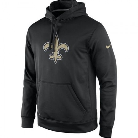 Men's New Orleans Saints Nike Black Practice Performance Pullover Hoodie