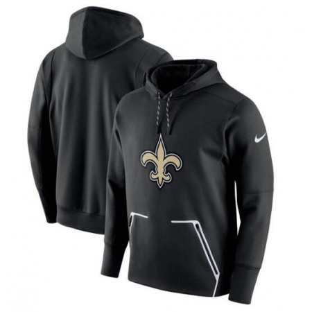 Men's Nike New Orleans Saints Black Champ Drive Vapor Speed Pullover Hoodie