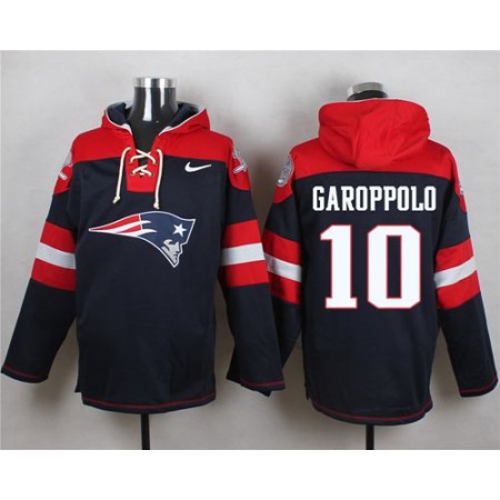 Nike Patriots #10 Jimmy Garoppolo Navy Blue Player Pullover NFL Hoodie