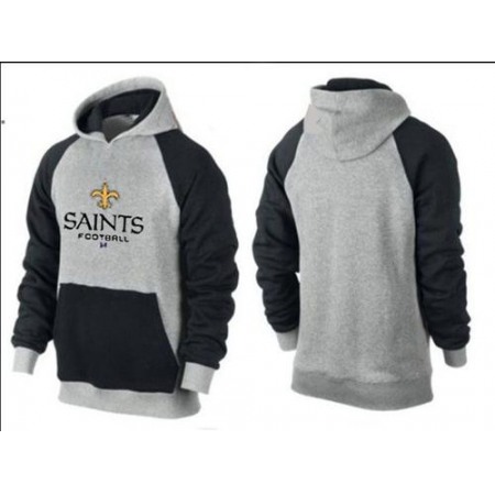 New Orleans Saints Critical Victory Pullover Hoodie Grey & Blue