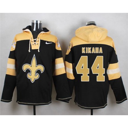 Nike Saints #44 Hau'oli Kikaha Black Player Pullover NFL Hoodie