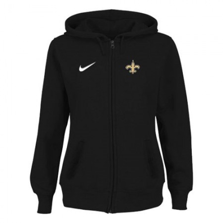 Women's New Orleans Saints Stadium Rally Full Zip Hoodie Black