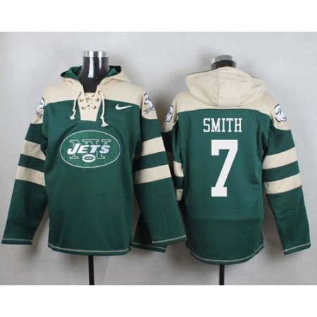 Nike Jets #7 Geno Smith Green Player Pullover NFL Hoodie