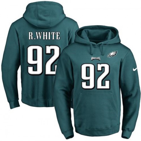 Nike Eagles #92 Reggie White Midnight Green Name & Number Pullover NFL Hoodie