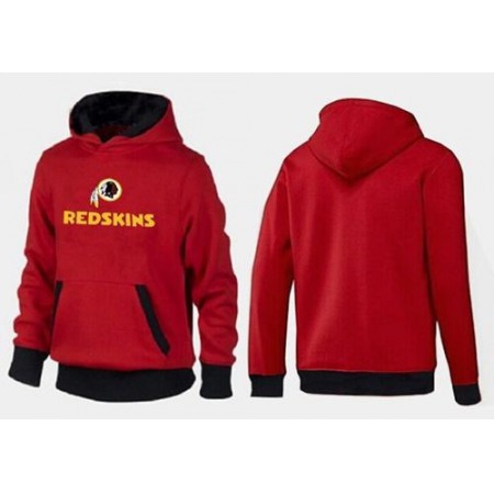 Washington Redskins Authentic Logo Pullover Hoodie Red & Black