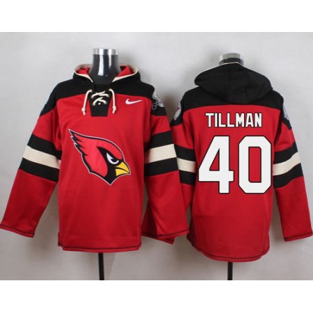 Nike Cardinals #40 Pat Tillman Red Player Pullover NFL Hoodie