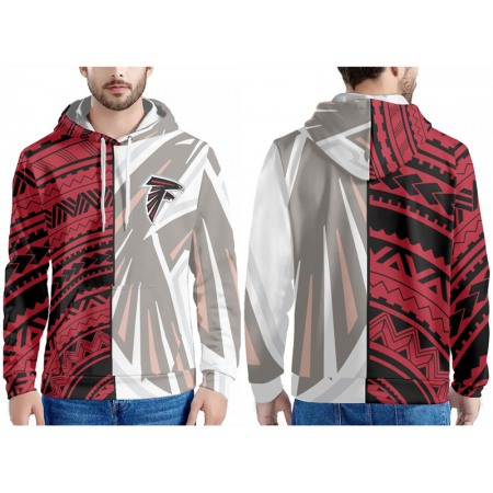 Men's Atlanta Falcons Red/White Pullover Hoodie