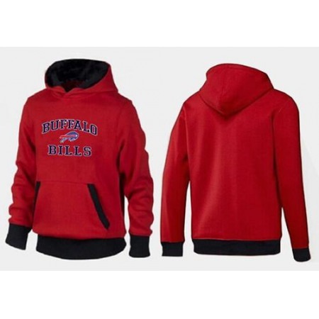 Buffalo Bills Heart & Soul Pullover Hoodie Red & Black