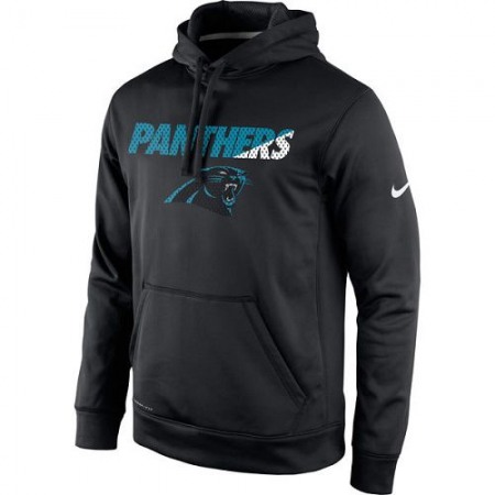 Men's Carolina Panthers Nike Black Kick Off Staff Performance Pullover Hoodie