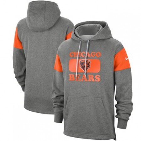 Men's Chicago Bears 2019 Grey Fan Gear Historic Pullover Hoodie