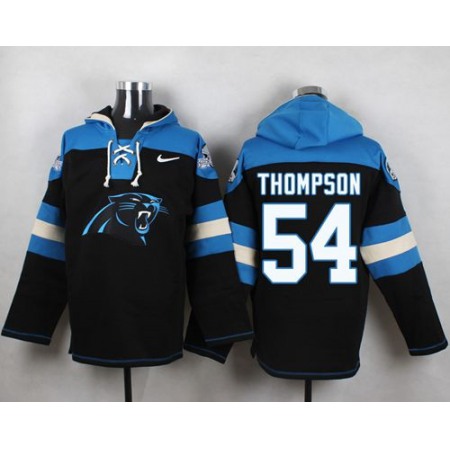 Nike Panthers #54 Shaq Thompson Black Player Pullover NFL Hoodie