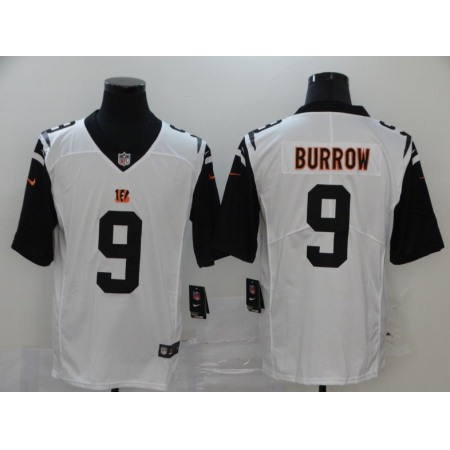 Toddler Cincinnati Bengals #9 Joe Burrow White Limited Stitched NFL Jersey