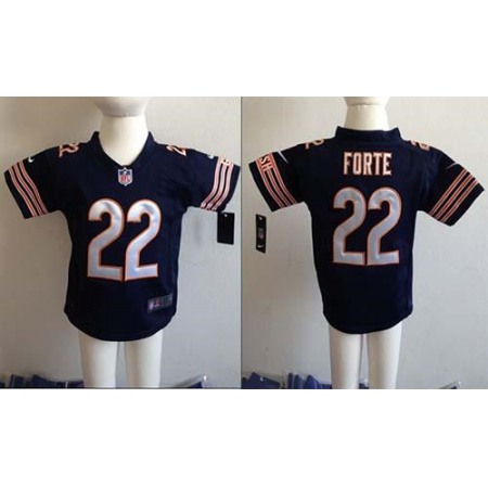 Toddler Nike Bears #22 Matt Forte Navy Blue Team Color Stitched NFL Elite Jersey