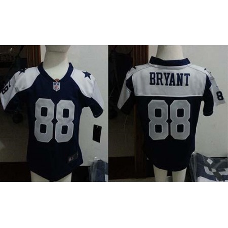 Toddler Nike Cowboys #88 Dez Bryant Navy Blue Thanksgiving Stitched NFL Elite Jersey