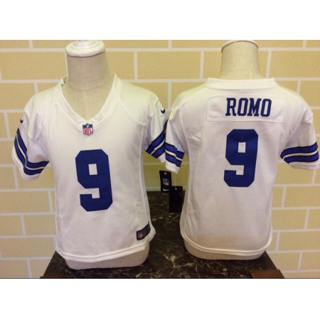 Toddler Nike Dallas Cowboys #9 Tony Romo White Stitched NFL Jersey