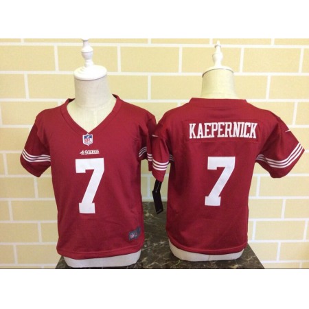 Toddler Nike San Francisco 49ers #7 Colin Kaepernick Red Stitched NFL Jersey