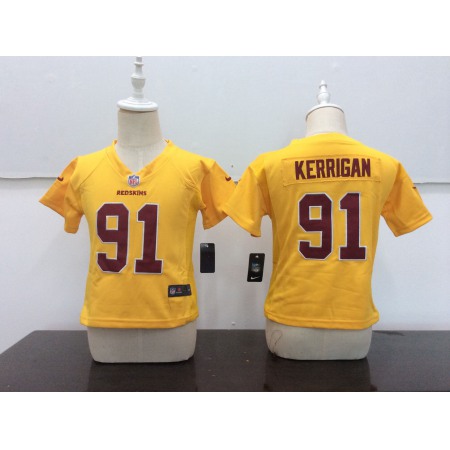 Toddler Nike Washington Redskins #91 Ryan Kerrigan Gold Stitched NFL Jersey