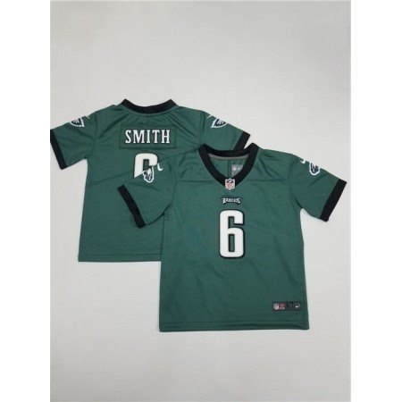 Toddlers Philadelphia Eagles #6 DeVonta Smith Green Vapor Untouchable Stitched Football Jersey