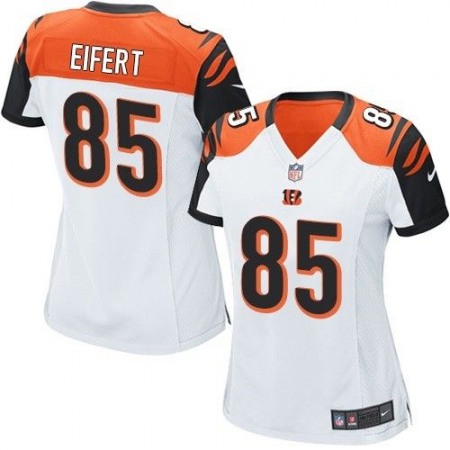 Nike Bengals #85 Tyler Eifert White Women's Stitched NFL Elite Jersey