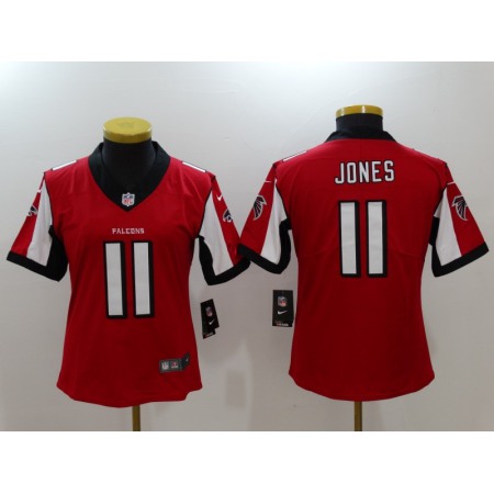 Women's Atlanta Falcons #11 Julio Jones Red Vapor Untouchable Limited Jersey